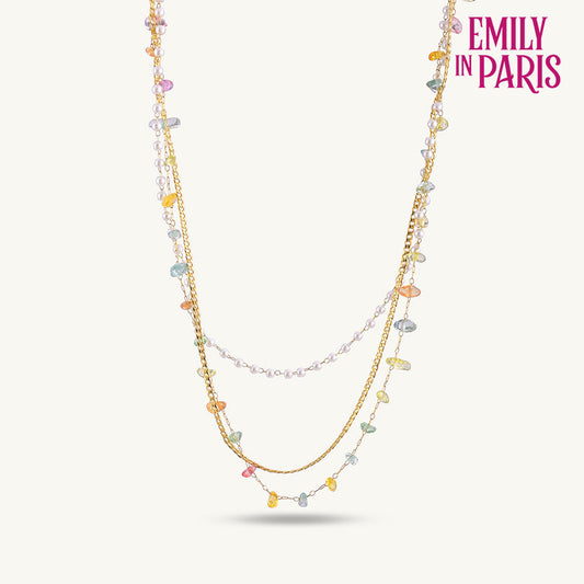 Rainbow of Gems Layered Necklace