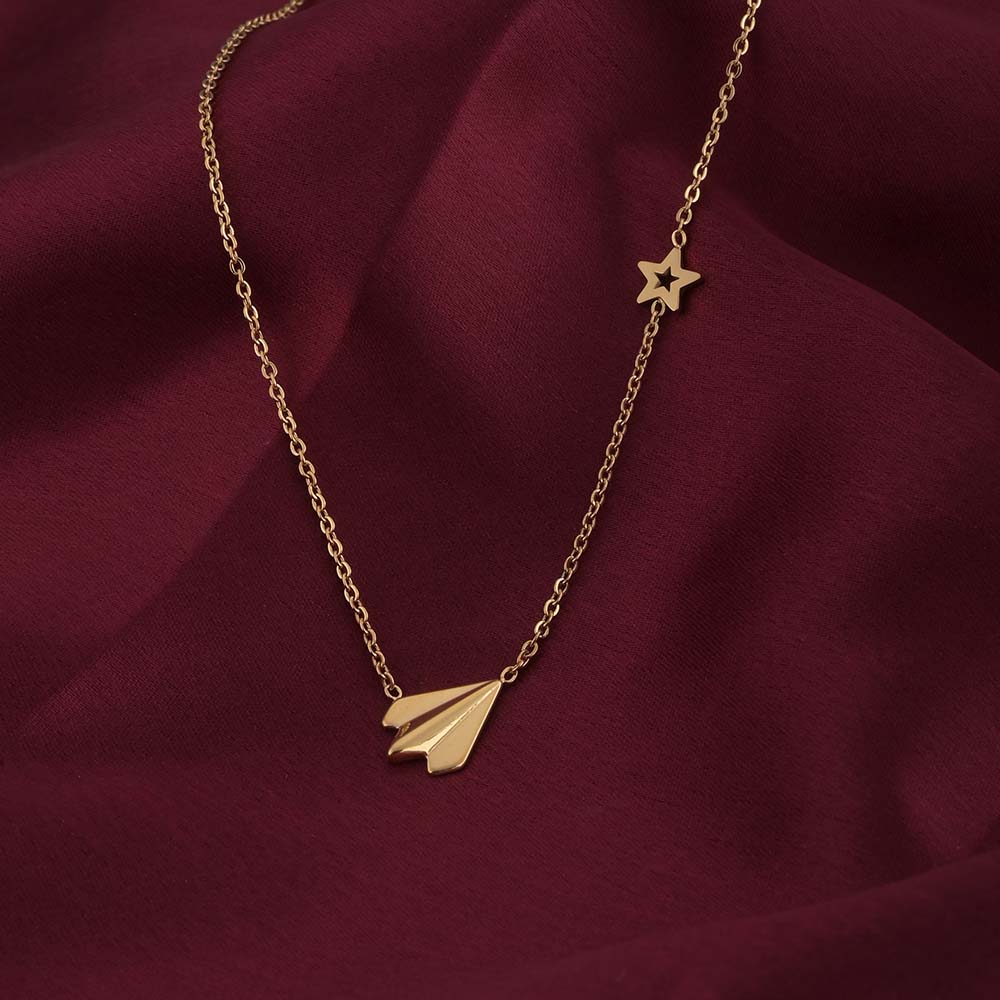 Simple Chain Necklace with Star Charm