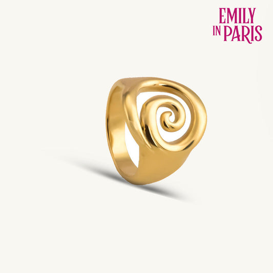 Gold Plated Spiral Ring
