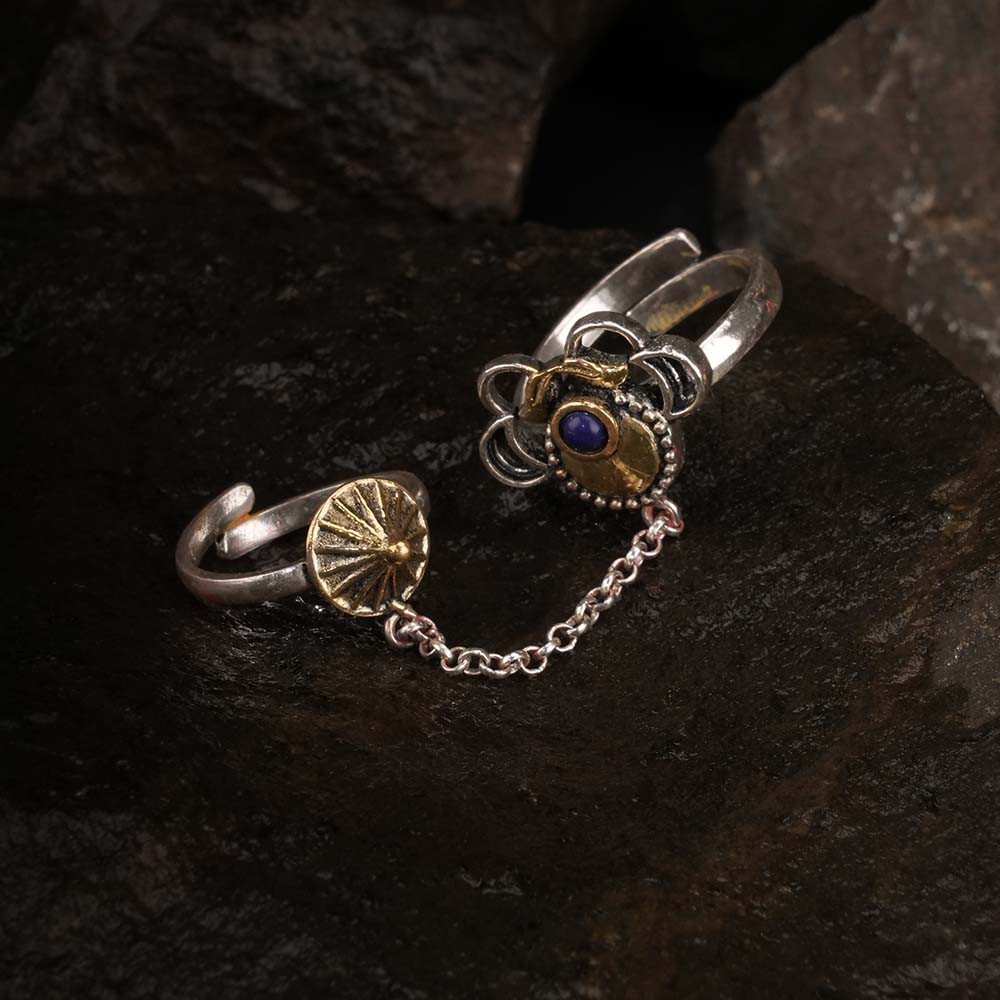 Exquisite Versatile Double Finger Ring