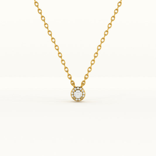 Dazzling Cluster Lab Grown Diamond + Gold Vermeil Pendant