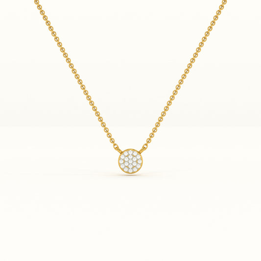 Celeste Cluster  Lab Grown Diamond + Gold Vermeil Necklace