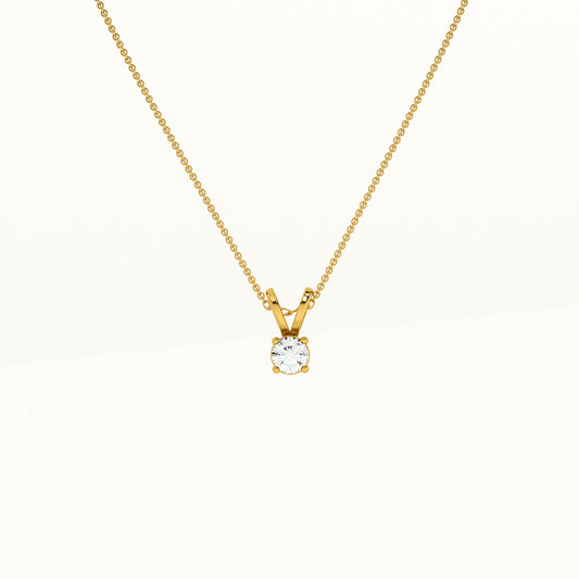 Pristine Spark Lab Grown Diamond ~ 14k Gold Pendant without Chain