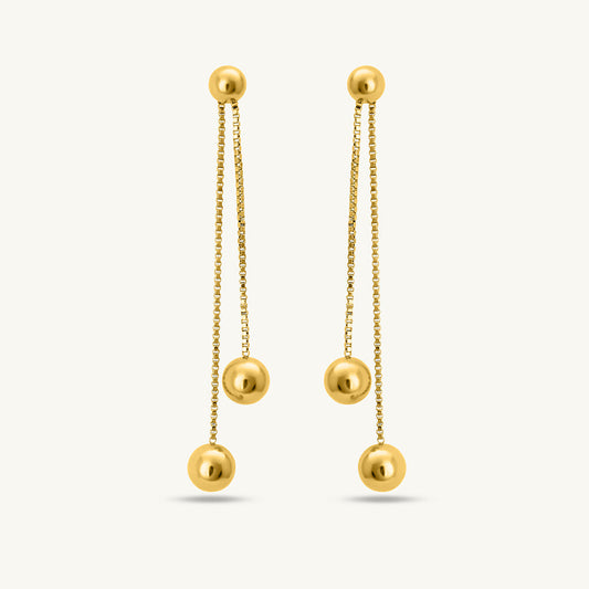 Front Rear Drop Earrings