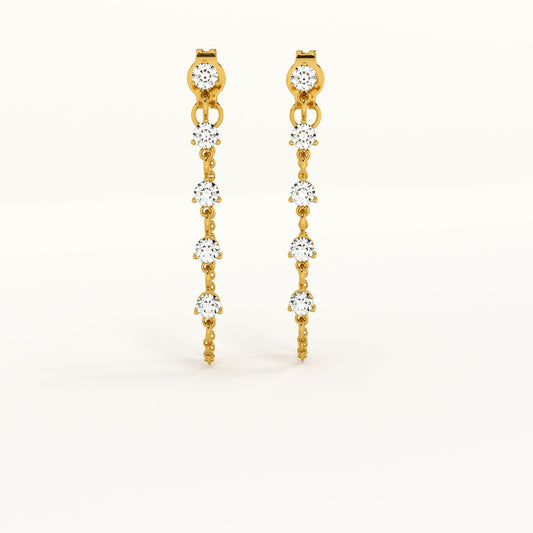 Twinkling Teardrops Drop Earrings