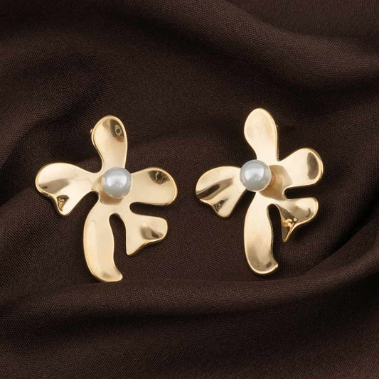 Flower Pearl Earrings