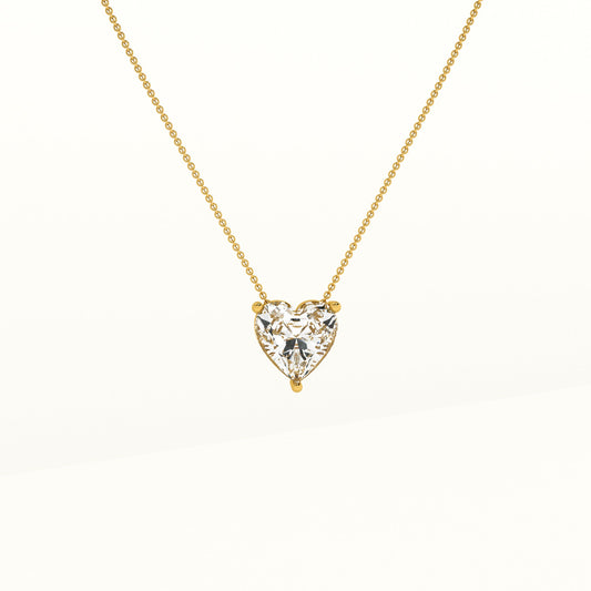 Sparkling Hearts Gold Necklace