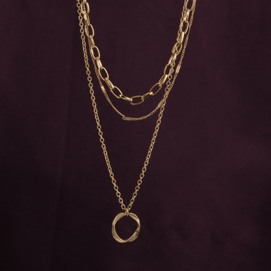 Golden Orbit Necklace