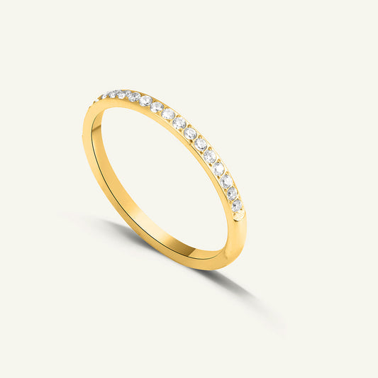 Sparkling Serenity Gold Ring