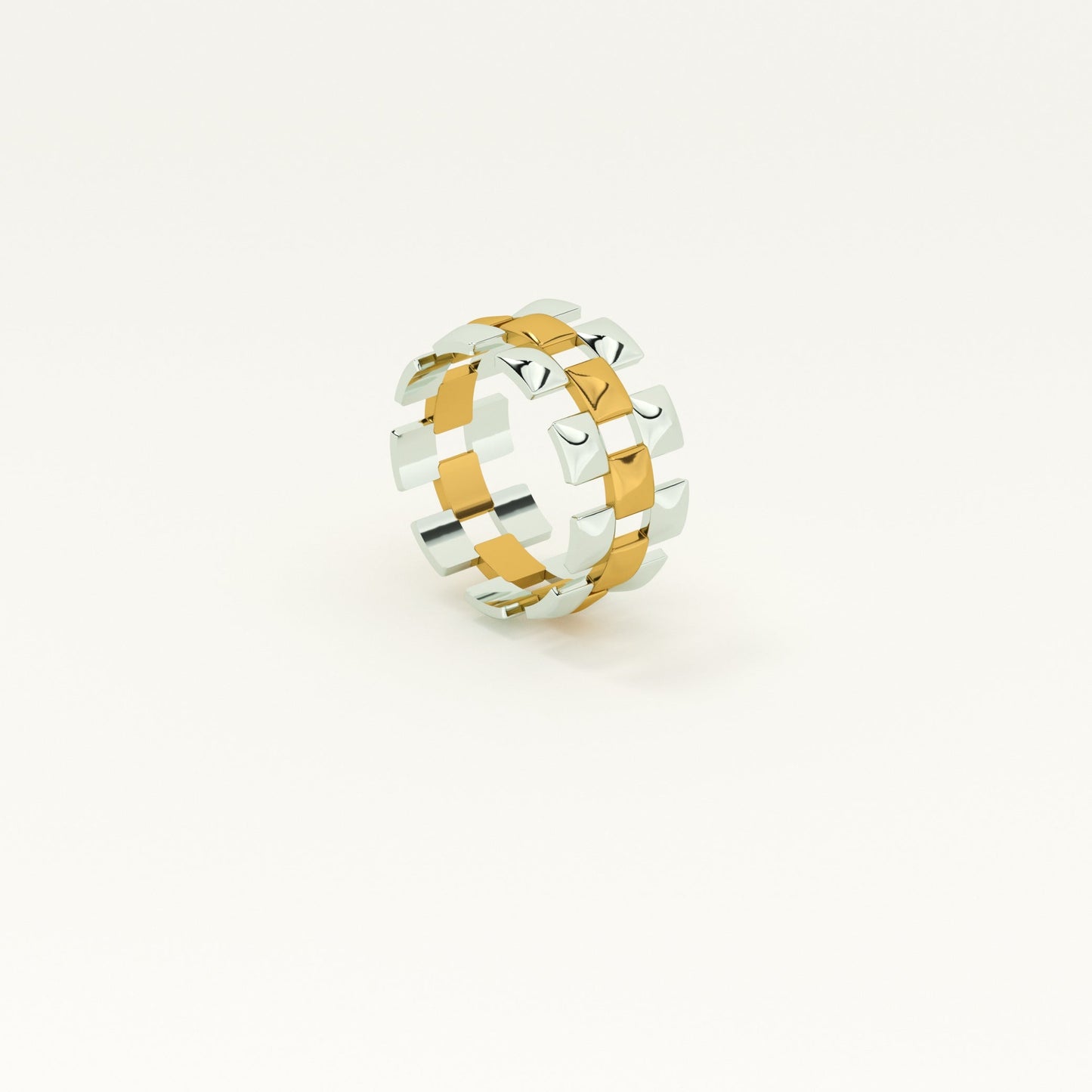 Cubist Chic Multi-coloured Ring