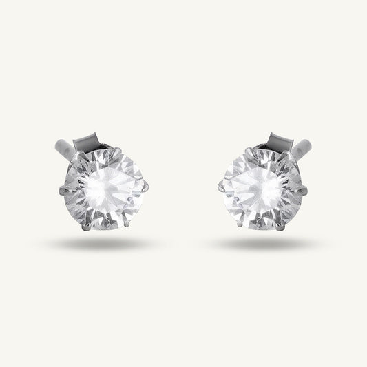 Classic Silver Stud Earrings