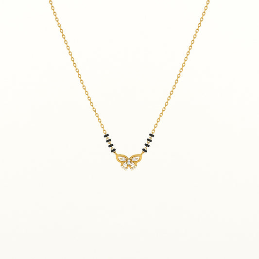 Wings Of Butterfly 925 Silver Mangalsutra