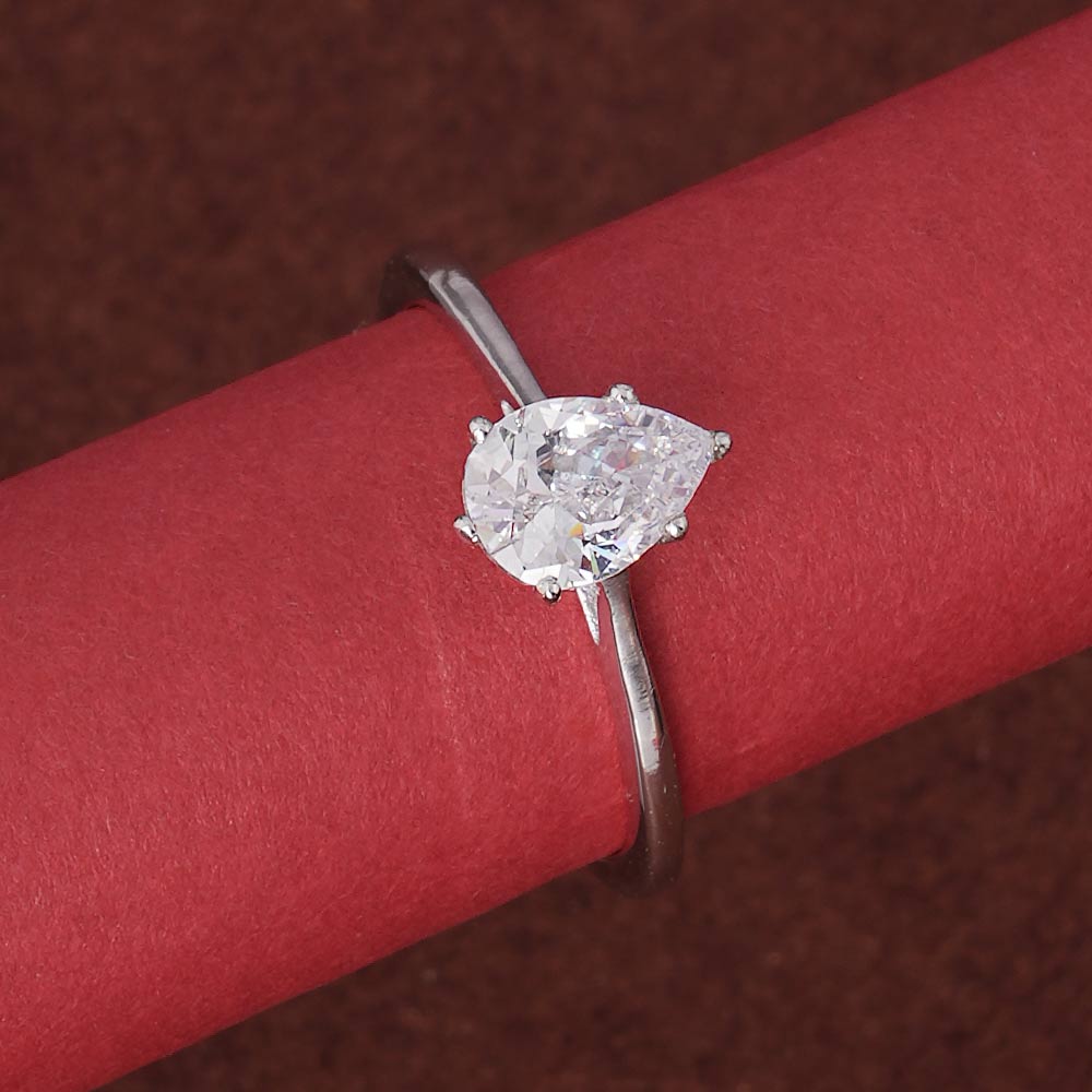 Peardrop 925 Silver Ring