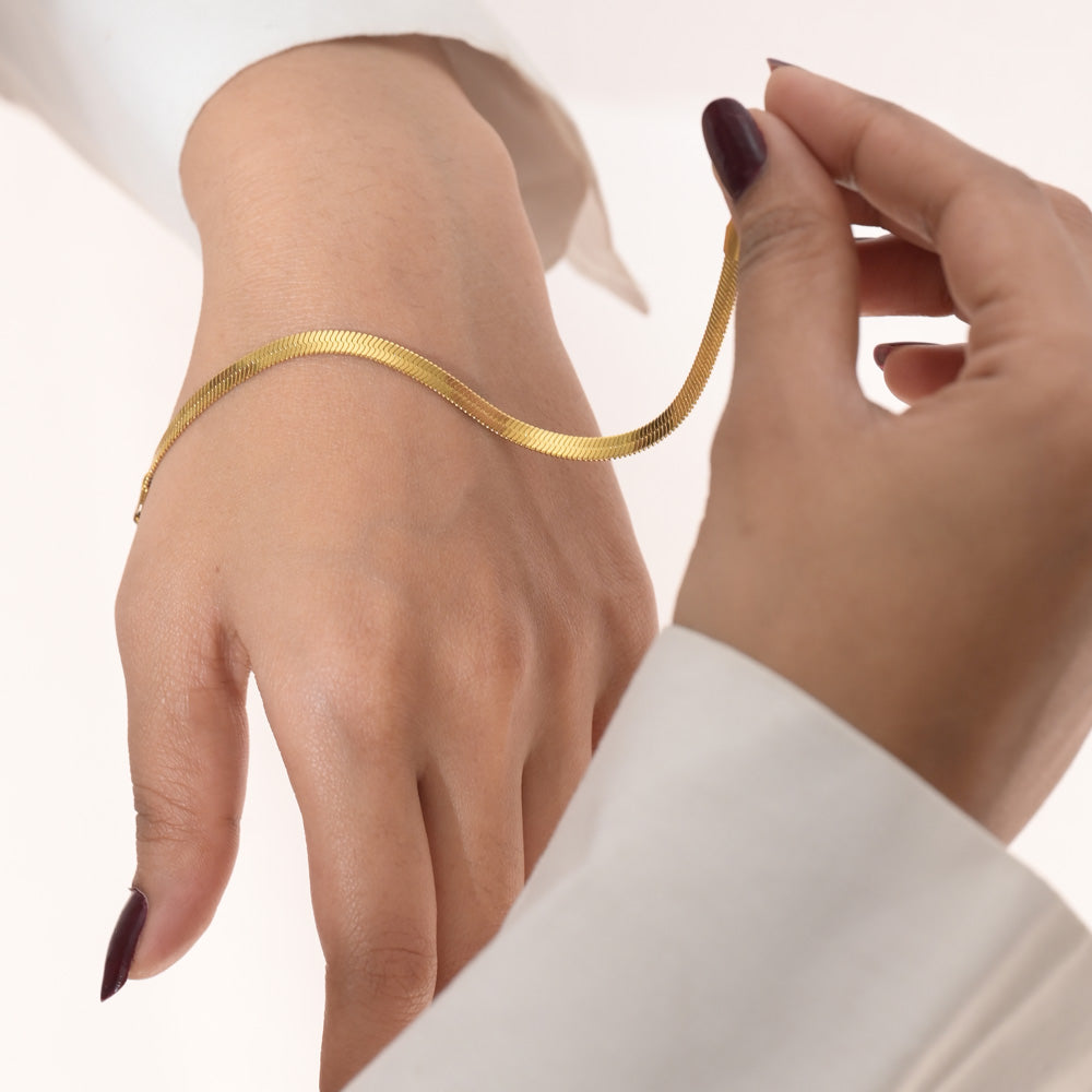 Sleek Serpent Bracelet