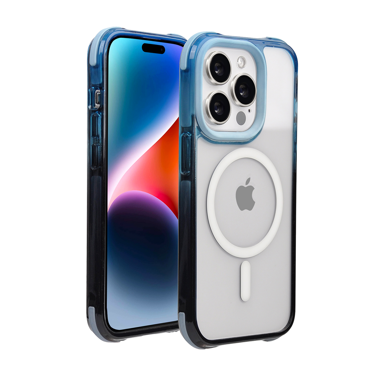 Pulse TANK Gradient Magsafe case for iPhone 15 Pro Max-Blue