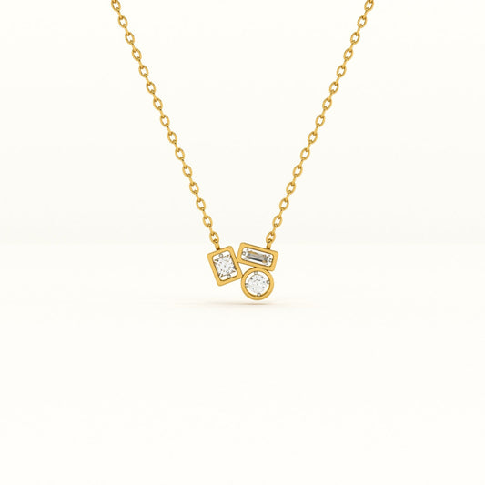 Symphony Of Stones Lab Grown Diamond + Gold Vermeil Necklace
